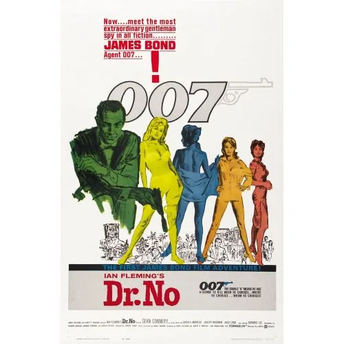 James Bond 007, Dr No Sean Connery Filmi Posteri | Arthipo