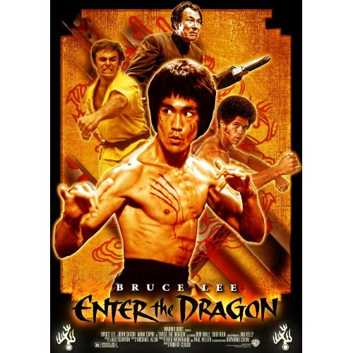 Enter The Dragon, Bruce Lee Movie Poster 2 Movie Poster Enter The Dragon, Bruce Lee Movie Poster 2 This movie showcases Bruce Lee in one of his most famous roles. Directed by Robert