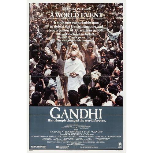 Gandhi Movie Poster 2 The movie Gandhi narrates the life story of Mahatma Gandhi, who was instrumental in Indias fight for