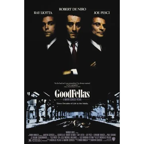 Goodfellas Movie Poster The Goodfellas movie poster depicts the essence of the films story, directed by Martin Scorsese. The