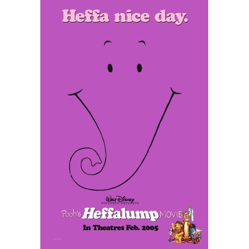 Poohs Heffalump Movie Cartoon Movie Poster Poohs Heffalump Movie is an animated adventure and fantasy film directed by Frank