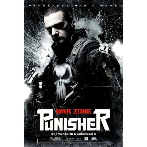 Cezalandırıcı: Savaş Hattı Film Posteri Punisher: War Zone film posteri, bu patlayıcı aksiyon filmi için tonu belirler.
