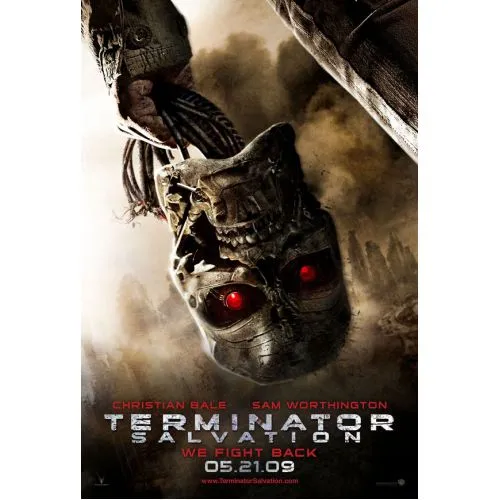 Terminator Kurtuluş Film Posteri 2 Terminator Salvation film poster 2, aksiyon dolu bilim kurgu filminden önemli bir sahneyi