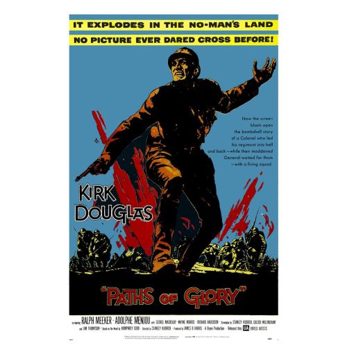 Paths Of Glory Poster The Paths of Glory poster gives a glimpse into the powerful tale depicted in this war film. Directed by