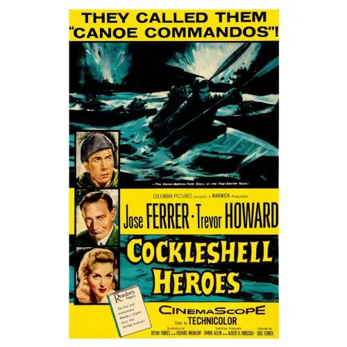 The Cockleshell Heroes Movie Poster Movie Poster The Cockleshell Heroes Movie Poster Get a glimpse into the heart-pounding adventure and camaraderie of The Cockleshell Heroes