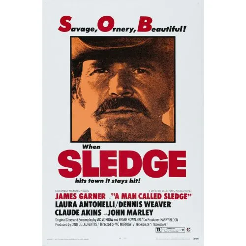 Kurt Gibi Film Posteri Bu film posteri, 1970 yılında sinemalara giren epik Western filmi Bir Adam Sledge in görsel bir
