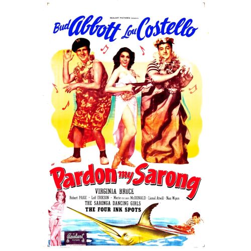 Pardon My Sarong Film Posteri