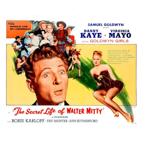 The Secret Life Of Walter Mitty Movie Poster The Secret Life Of Walter Mitty Movie Poster