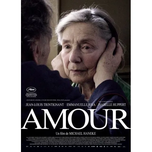 Amour Movie Poster Movie Poster Amour Movie Poster The Amour movie poster stunningly captures the essence of this dramatic love story. Directed by Michael Haneke