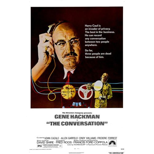 The Conversation Movie Poster The movie The Conversation, directed by Francis Ford Coppola, is a gripping drama centered around