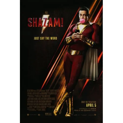 Shazam! Film Posteri Shazam! film posteri, bu süper kahraman aksiyon filmi heyecan verici özünü kapsar. David F. Sandberg