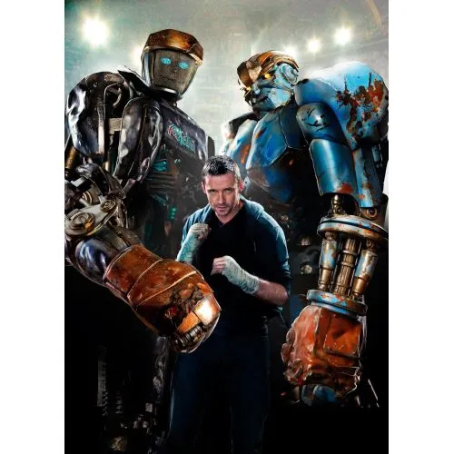 Real Steel Film Posteri Real Steel film posteri, insanların yerine robotların boksta geçtiği yakın gelecekte geçen