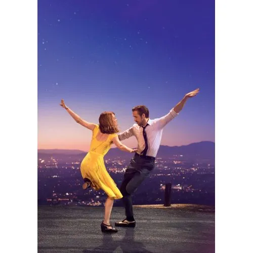 Aşıklar Şehri Film Posteri La La Land film posteri, Los Angelesta iki hırslı sanatçının renkli dünyasını tasvir
