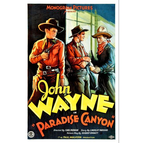 Paradise Canyon Vintage Movie Poster The film Paradise Canyon is a gripping narrative set in the backdrop of the wild west.