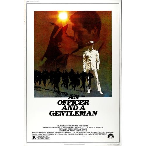 An Officer And A Gentleman Movie Poster An Officer and a Gentleman, directed by Taylor Hackford, is an iconic romantic drama