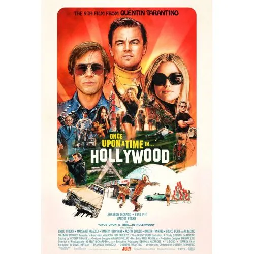 Once Upon A Time In Hollywood Movie Poster Whether its the captivating scene of Brad Pitt driving down Sunset Boulevard or the