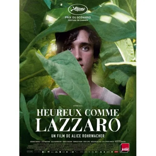 Happy As Lazzaro Movie Poster This poster of the film Happy as Lazzaro, directed by Alice Rohrwacher, gives a surreal depiction