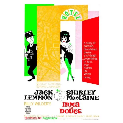 Sokak Kızı Irma Film Posteri Irma La Douce film posteri, filmin renkli ve ilgi çekici hikayesine bir bakış sunuyor. Billy
