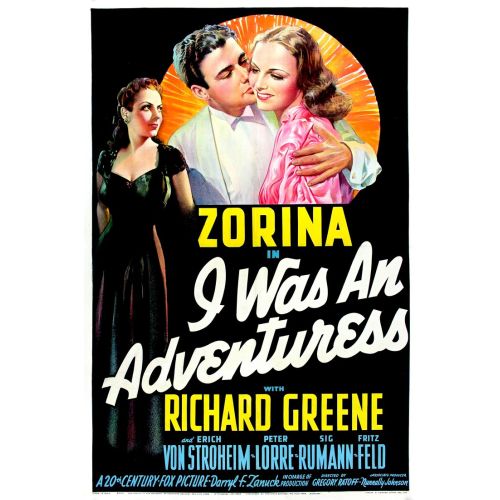 I Was An Adventuress Film Posteri I Was An Adventuress Film Posteri