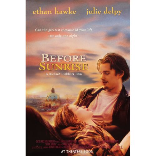 Before Sunrise Movie Poster ```htmlThis movie poster brings the essence of Before Sunrise. The movie, directed by Richard