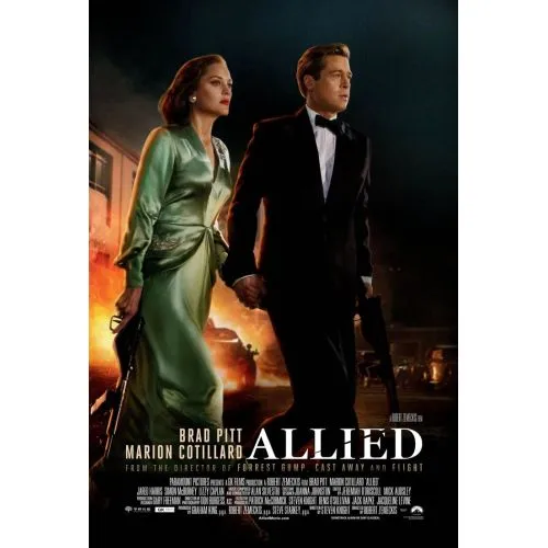 Allied Movie Poster Allied is a gripping war drama directed by the acclaimed Robert Zemeckis. Set in World War II, it tells an