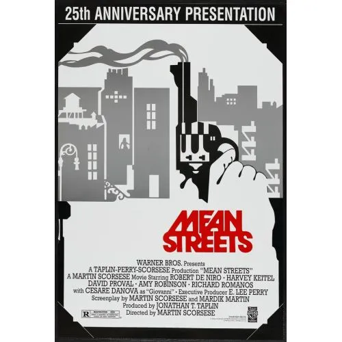 Arka Sokaklar Film Posteri Anlam Sokağı film posteri, bu ikonik suç filminin sert, ham atmosferini güzel bir şekilde