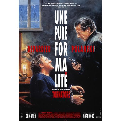 A Pure Formality Movie Poster Movie Poster A Pure Formality Movie Poster The plot of A Pure Formality unfolds as two characters discuss the nature of identity and reality