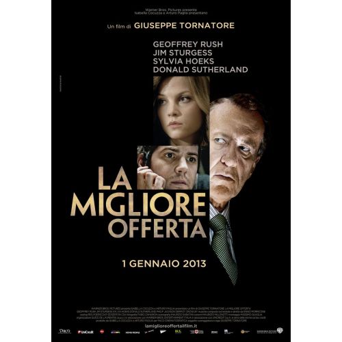 La Migliore Offerta Movie Poster Scenario: The movie unfolds in an auction world and revolves around the life of a genius art