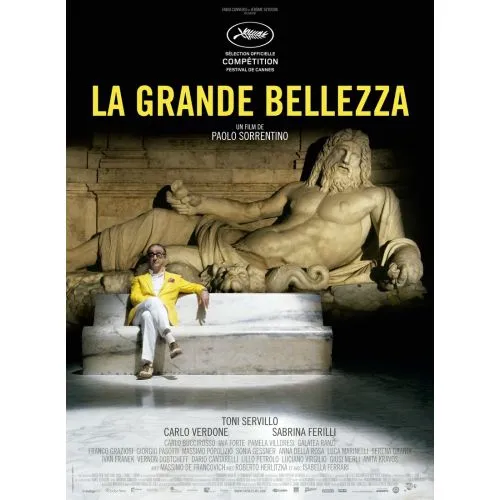 The Great Beauty Movie Poster This movie poster gives a glimpse into the scenario of The Great Beauty, an Italian film directed
