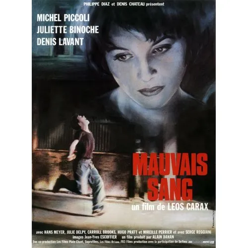 Mauvais Sang Movie Poster The Mauvais Sang movie poster is a stunning piece of cinematic art that perfectly captures the essence