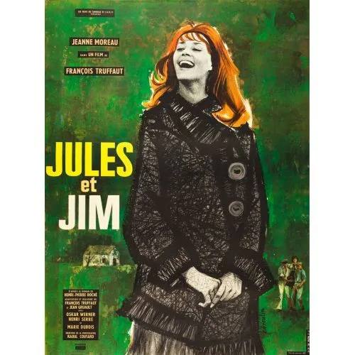 Unutulmayan Sevgili Film Posteri François Truffaut tarafından yönetilen Jules ve Jim filmi, dramatik Fransız sinemasının