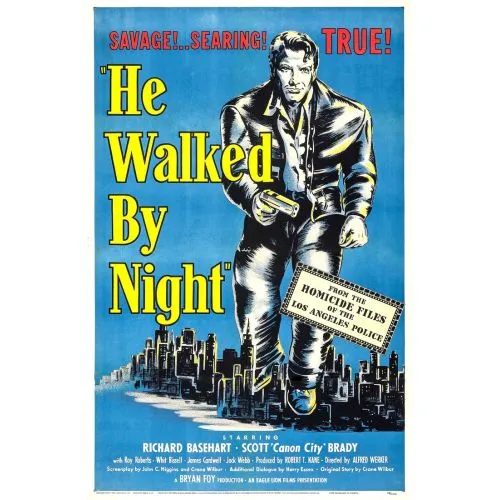 He Walked By Night Movie Poster Movie Poster He Walked By Night Movie Poster The movie He Walked by Night is a gripping film noir directed by Alfred Werker and Anthony