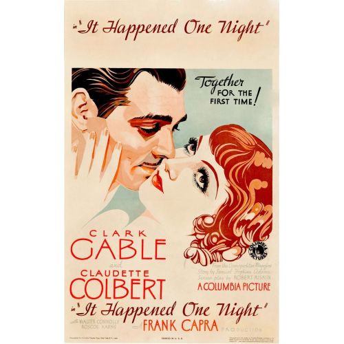 It Happened One Night Movie Poster It Happened One Night is a popular romantic comedy film directed by Frank Capra. The movie
