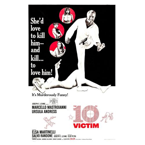 The 10th Victim Movie Poster The 10th Victim Movie Poster