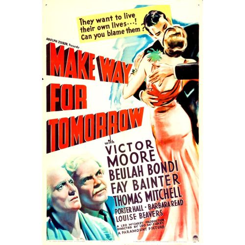 Make Way For Tomorrow Film Posteri Make Way For Tomorrow Film Posteri