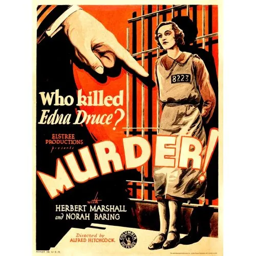 Murder Movie Poster Murder Movie Poster, detailing the setting and plot of the film. Unveiling crucial characters played by