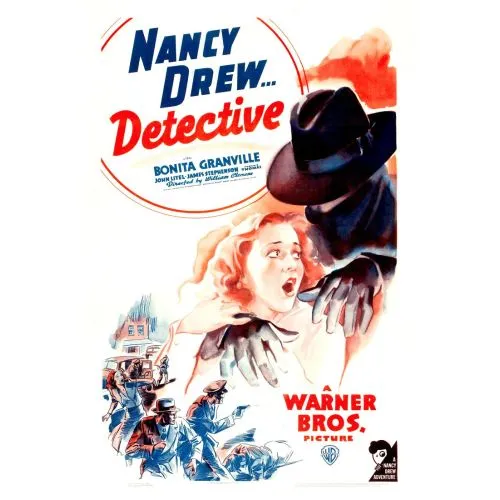 Nancy Drew: Detective Movie Poster The movie poster titled Nancy Drew: Detective centers around an adaptation of one of the books
