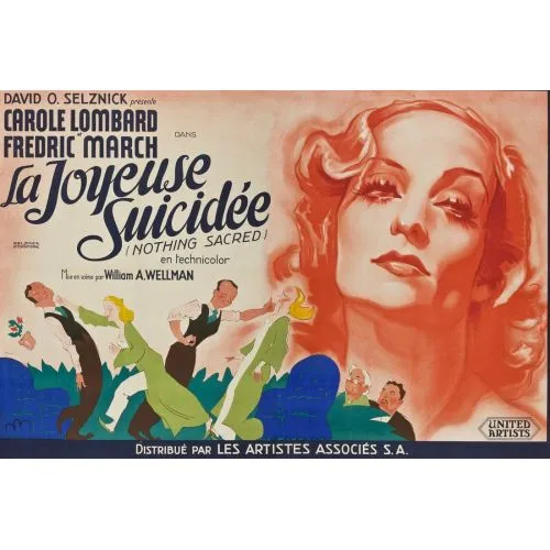 Nothing Sacred Film Posteri Nothing Sacred film posteri, 1937 Amerikan screwball komedi filmine bir bakış sunar. William A.