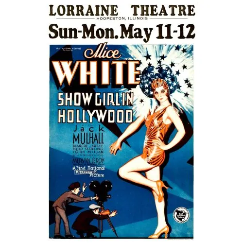 Showgirl İn Hollywood Film Posteri Bu büyüleyici film posteri, sinemanın altın çağının özünü yakalıyor. Mervyn LeRoy