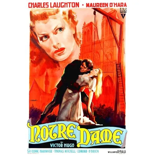 The Hunchback Of Notre Dame Movie Poster The movie poster for The Hunchback of Notre Dame provides a glimpse into the epic