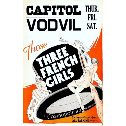 Those Three French Girls Movie Poster Those Three French Girls Movie Poster