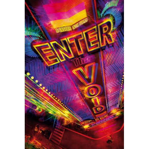 Enter Void Poster Enter the Void is a visually stunning film directed by Gaspar Noé, known for its unique first-person