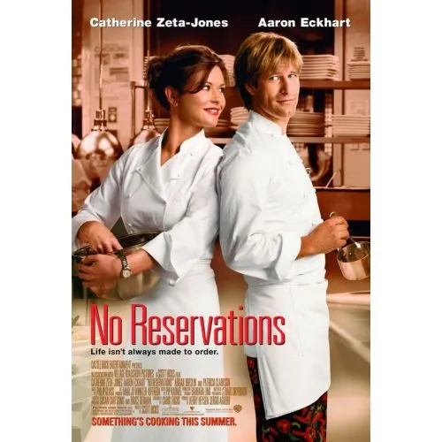 No Reservations Movie Poster No Reservations is a romantic drama film directed by Scott Hicks, starring Catherine Zeta-Jones and