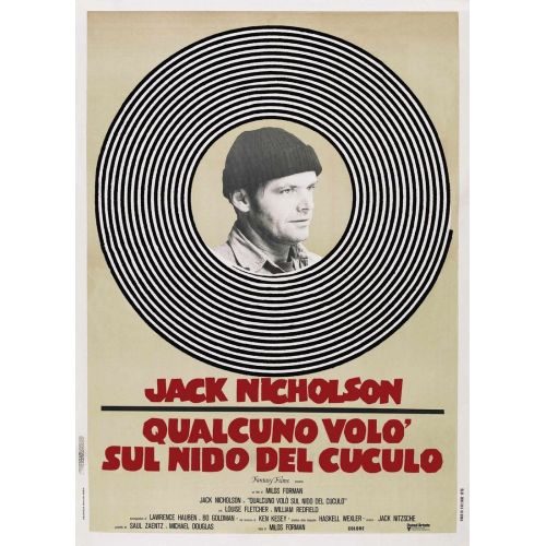 One Flew Over The Cuckoos Nest Movie Poster The movie poster for One Flew Over the Cuckoos Nest vividly captures the essence