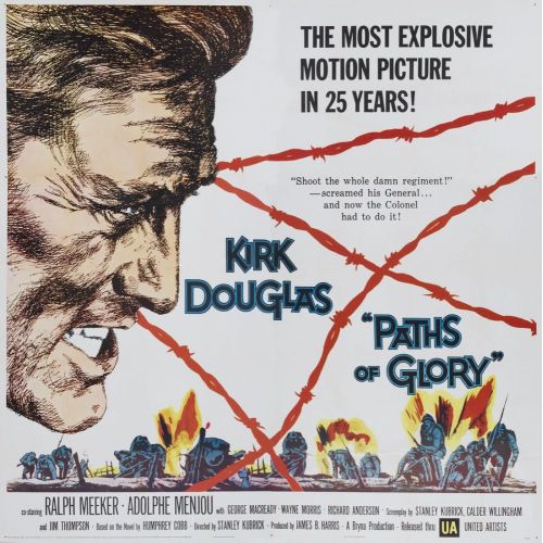 Paths Of Glory Movie Poster The Paths of Glory movie poster depicts the nuanced journey of a military lawyer during World War I.