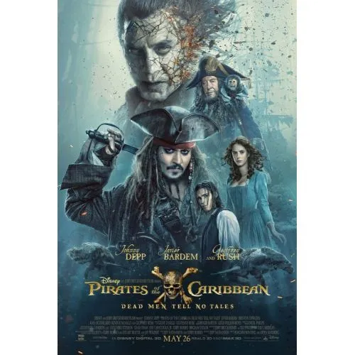 Pirates Of The Caribbean Dead Men Tell No Tales Movie Poster The Pirates of the Caribbean: Dead Men Tell No Tales movie poster