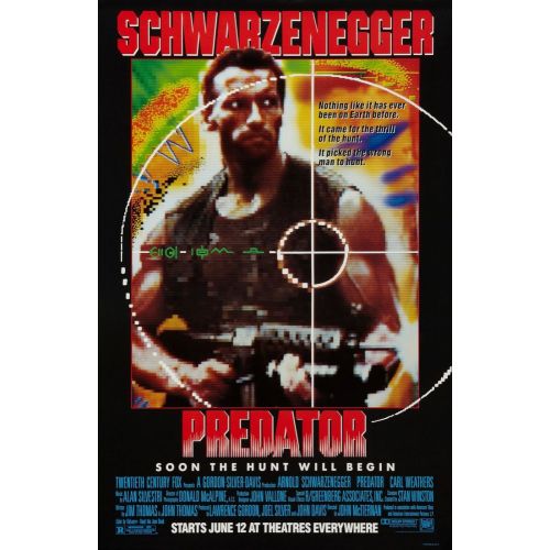 Predator Movie Poster The Predator movie poster, created for the 1987 science fiction action film directed by John McTiernan. The