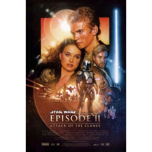 Yıldız Savaşları Bölüm II Klonların Saldırısı Film Posteri Star Wars Episode II: Saldırıya Geçiyor, George Lucas