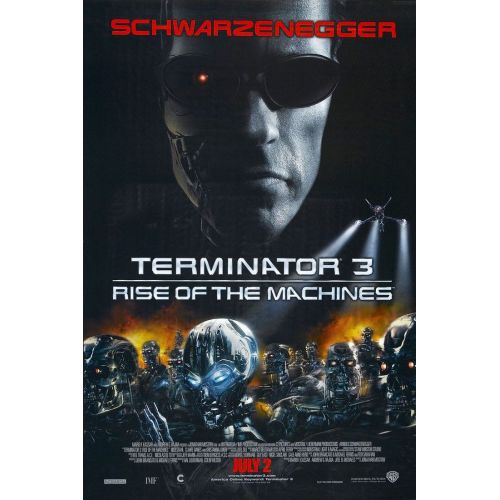 Terminator 3 Rise Of The Machines Movie Poster Movie Poster Terminator 3 Rise Of The Machines Movie Poster The Terminator 3: Rise of the Machines movie poster truly encapsulates the essence