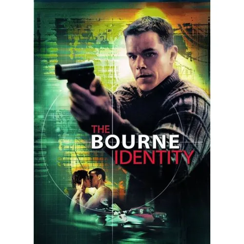The Bourne Identity Movie Poster The poster of the movie The Bourne Identity vividly captures the essence and storyline of this